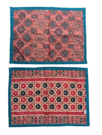 Set van 2 x Quilted Sari Placemat C