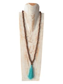 Mala Rudraksha Handgeknoopt