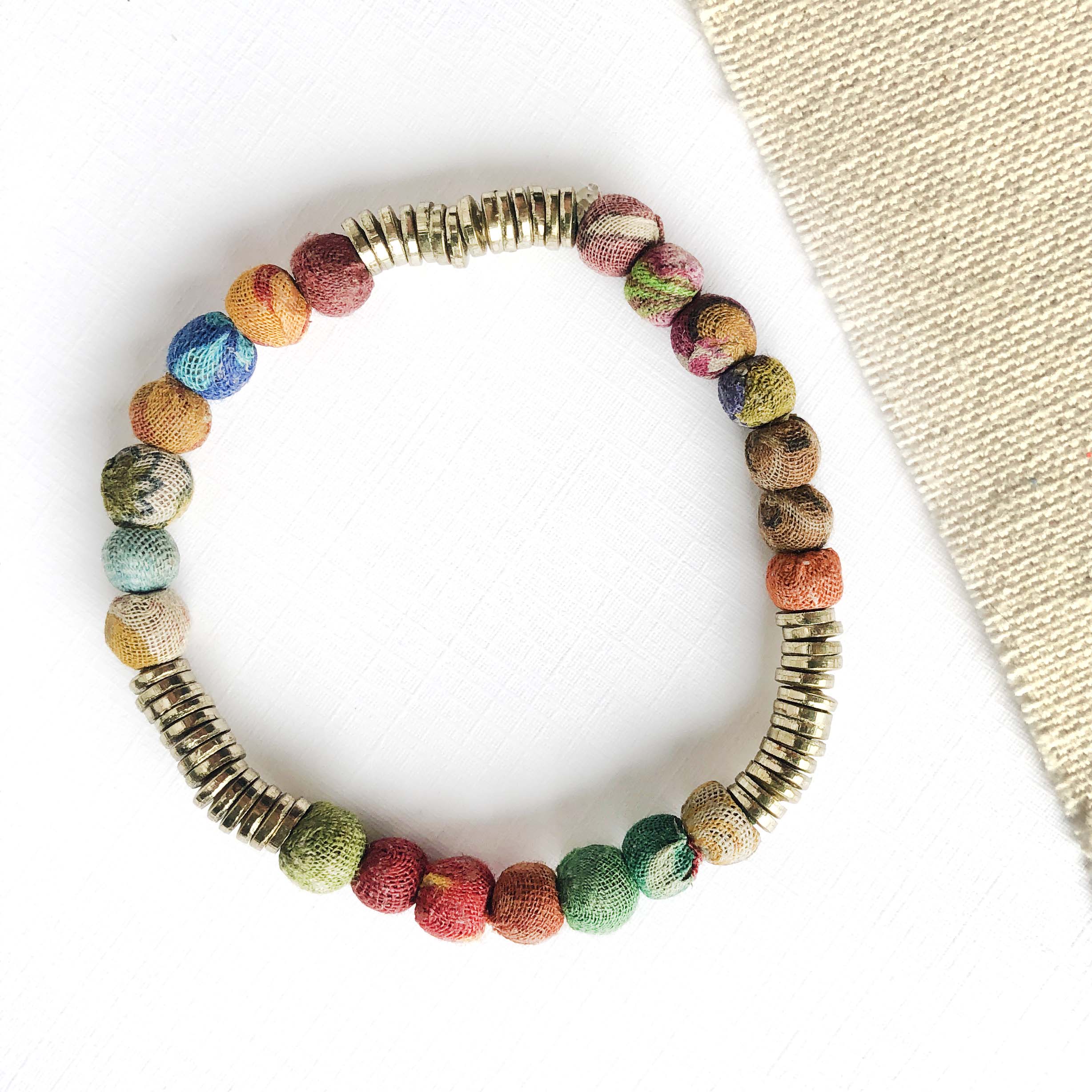 Kantha Paillette Bracelet