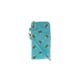 Bee Bril-Etui / Telefoonhoes Blue