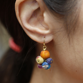 Kantha Drop Earrings
