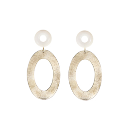 Magda Oval Double Studs
