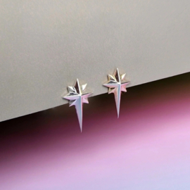 Rising Star Silver Stud Earrings