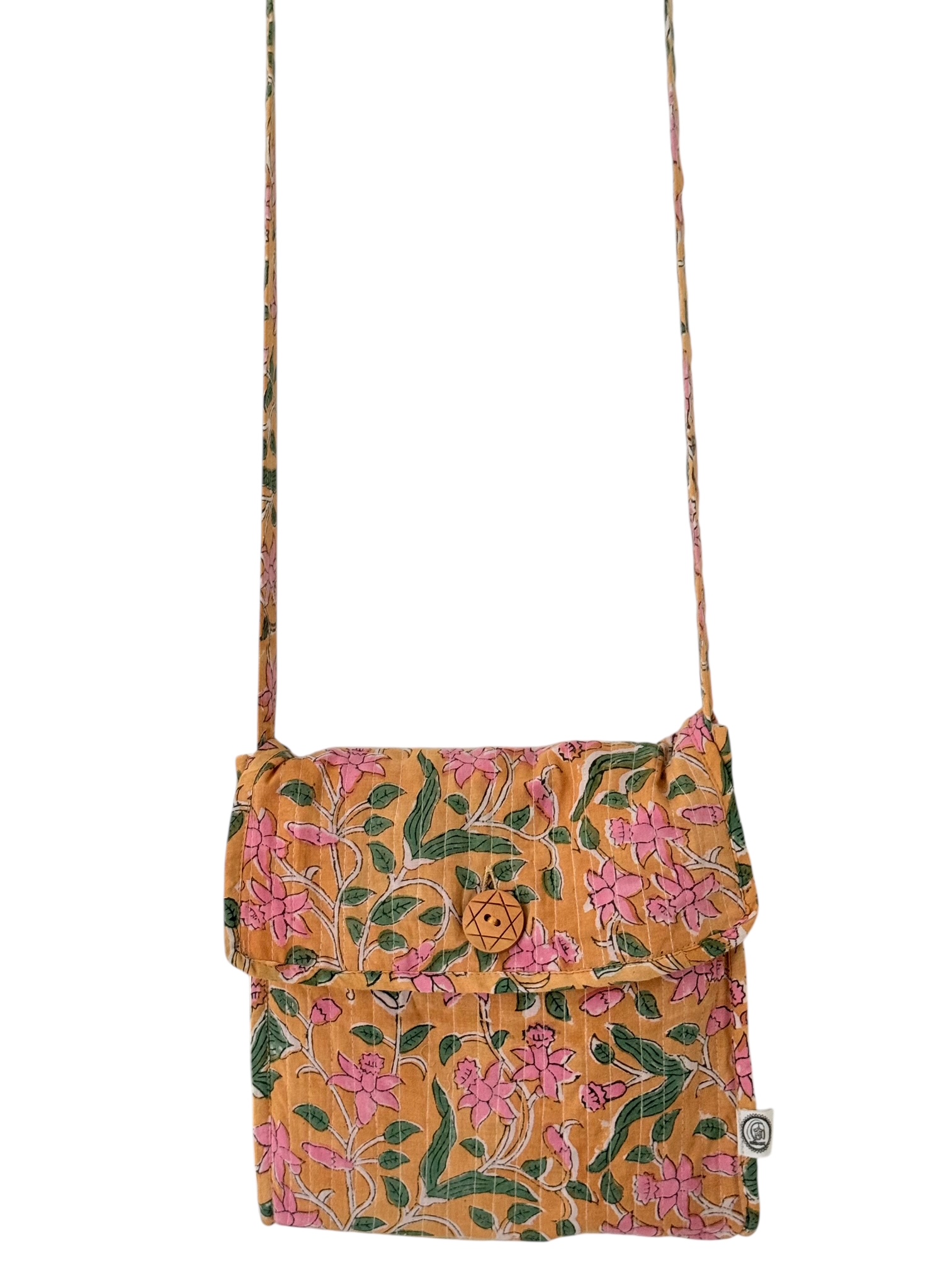 Blockprint Cotton Crossbody Bag 02