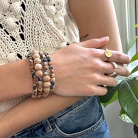 Kantha Desertscape Spiral Bracelet