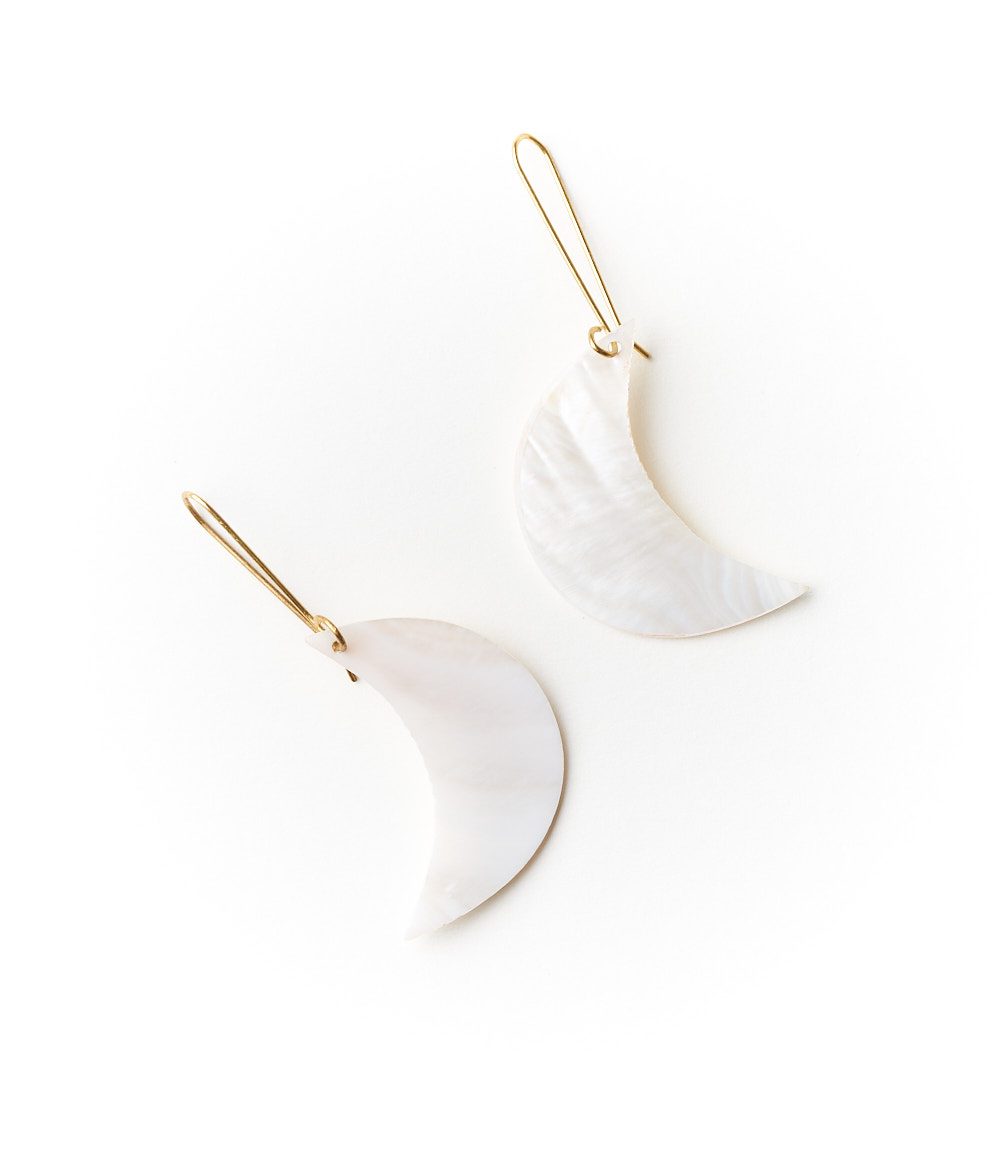 Earrings Rajani Crescent Moon Drop