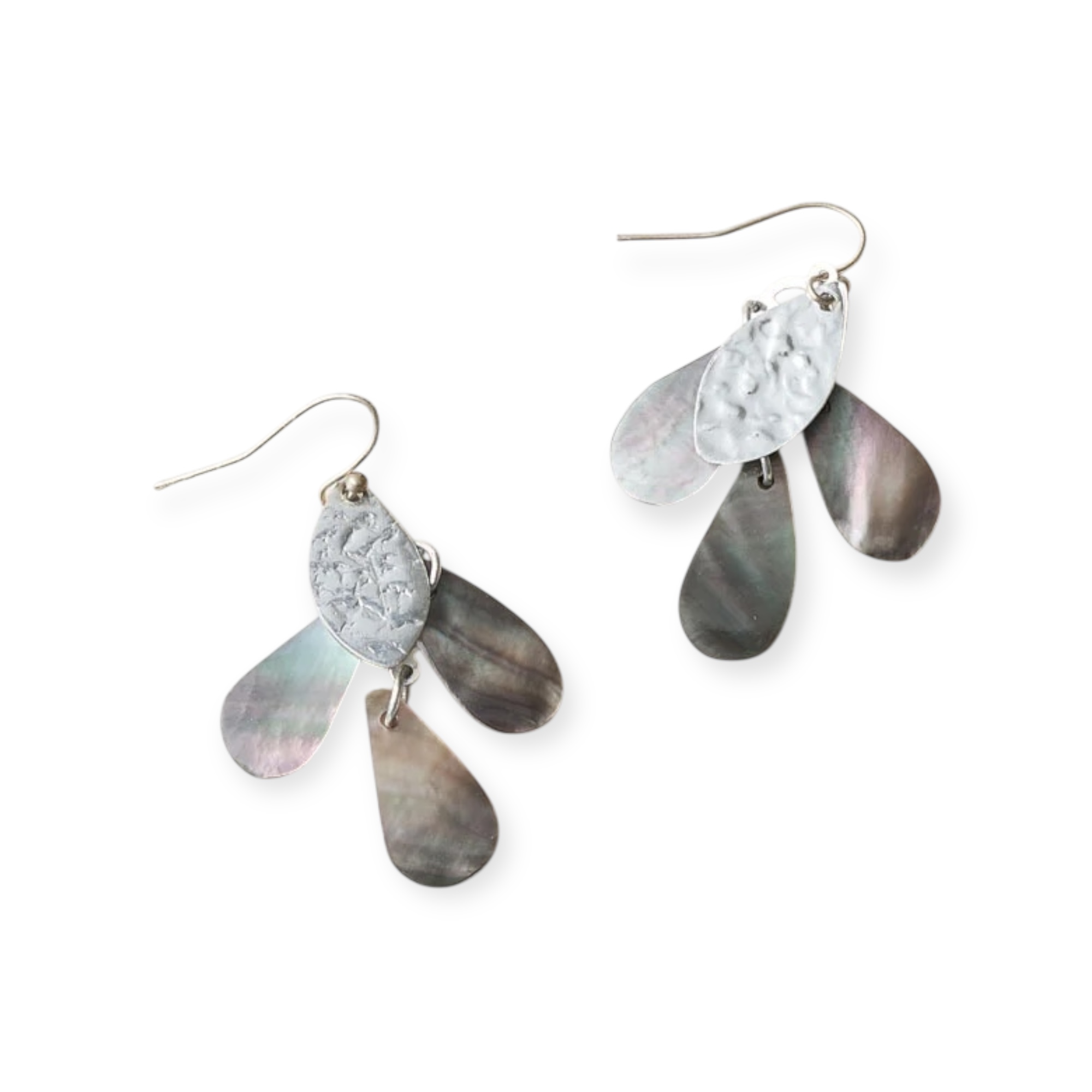 Earrings Chandra Petal Chandelier Mother of Pearl
