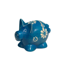 Kaarthouder Piggy Blauw