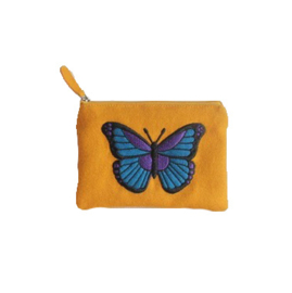 Vilten Portemonneetje/Etuitje Vlinder - Butterfly