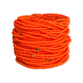 Masai Kralen Armbandje Fluor Orange