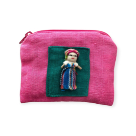 Worry Doll Etui/Portemonneetje Roze