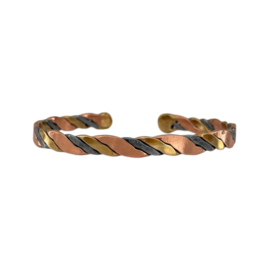 Koperen Armband Gevlochten Glad C