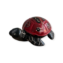 Kaarthouder Turtle Kisii steen Rood