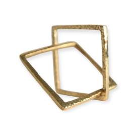 Brass Cuff Square