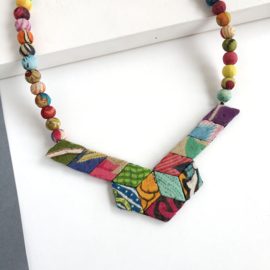 Kantha Stained Glass Necklace