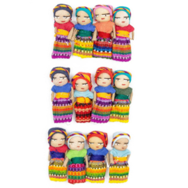 Set van 12 Guatemala Worry Dolls