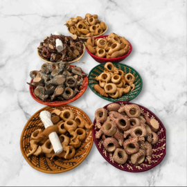 Luxe Olive Wood Napkinholders/Servetringen  Animals