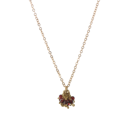 Elizabeth Cluster Red Pendant