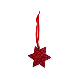 Hanger Ster Kisii steen Rood