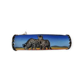 Pen-Etui Leer Zebras