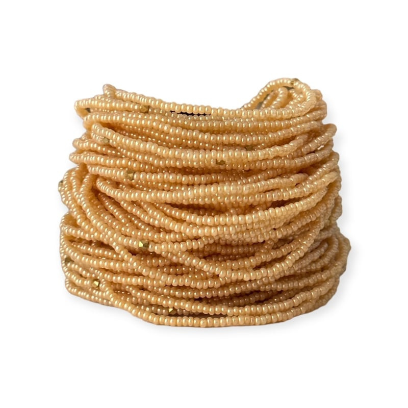 Masai Kralen Armbandje Soft Caramel