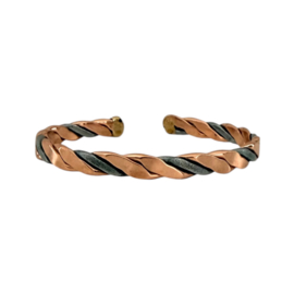 Koperen Armband Gevlochten Glad B