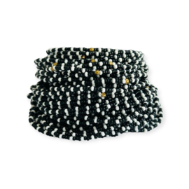 Masai Kralen Armbandje Zebra 3 Black