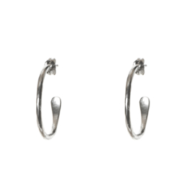 Plated Essentials Small Hoops Silver