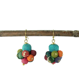 Kantha Drop Earrings