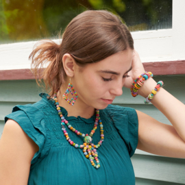 Kantha Spherical Motif Bracelet