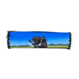 Pen-Etui Leer Olifant