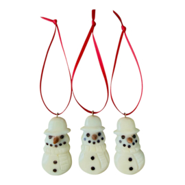 Tagua Kersthanger Sneeuwman - Set van 3