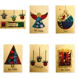 Wenskaarten Christmas set van 6 kaarten