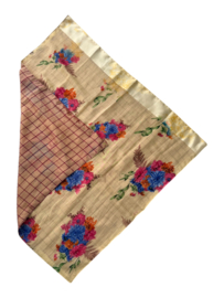 Double Layered Sari Sjaal / Furoshiki Doek 055