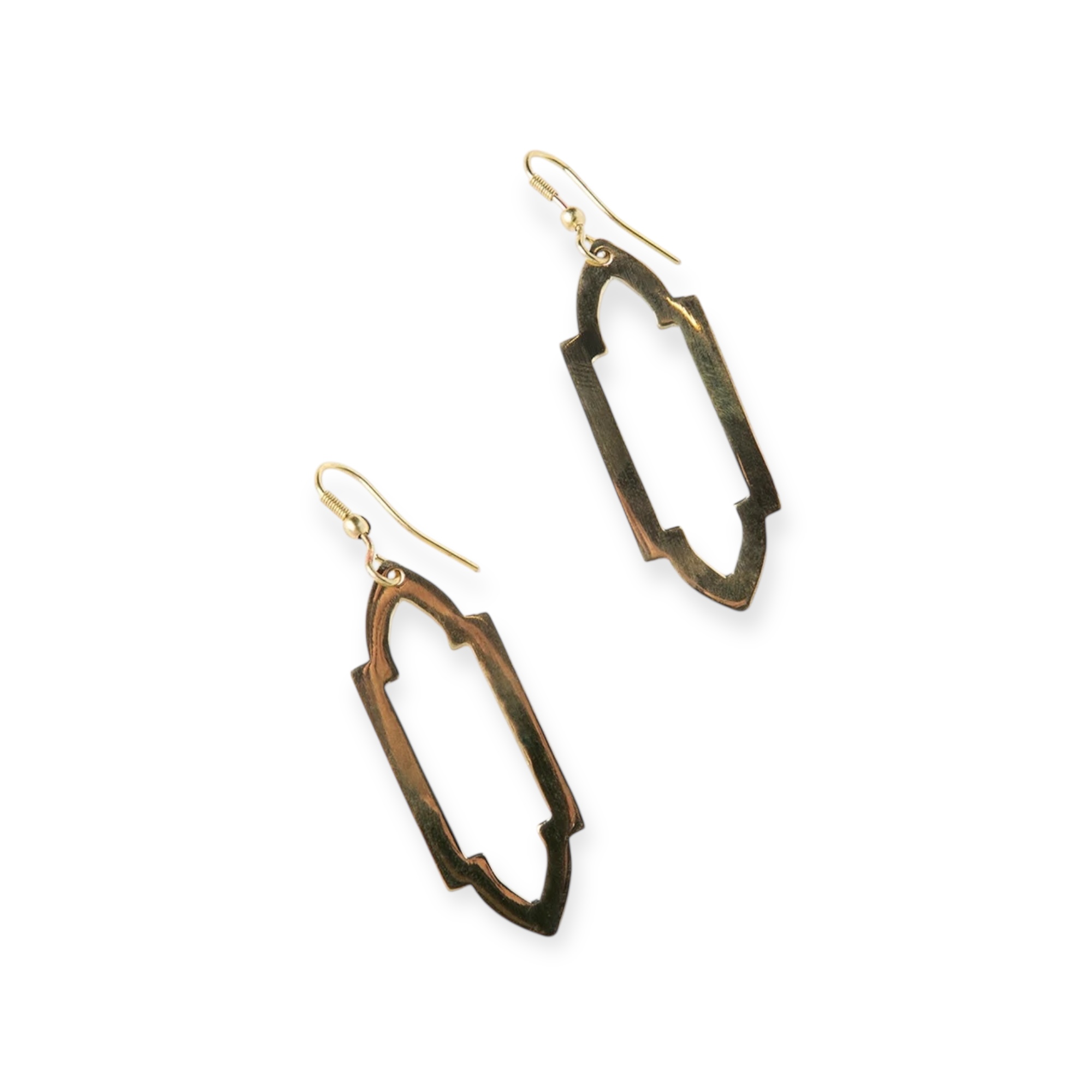 Earrings Ashram Gold Arch Drop