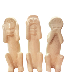 Horen Zien & Zwijgen set Wit