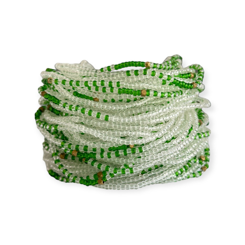 Masai Kralen Armbandje Clear Green
