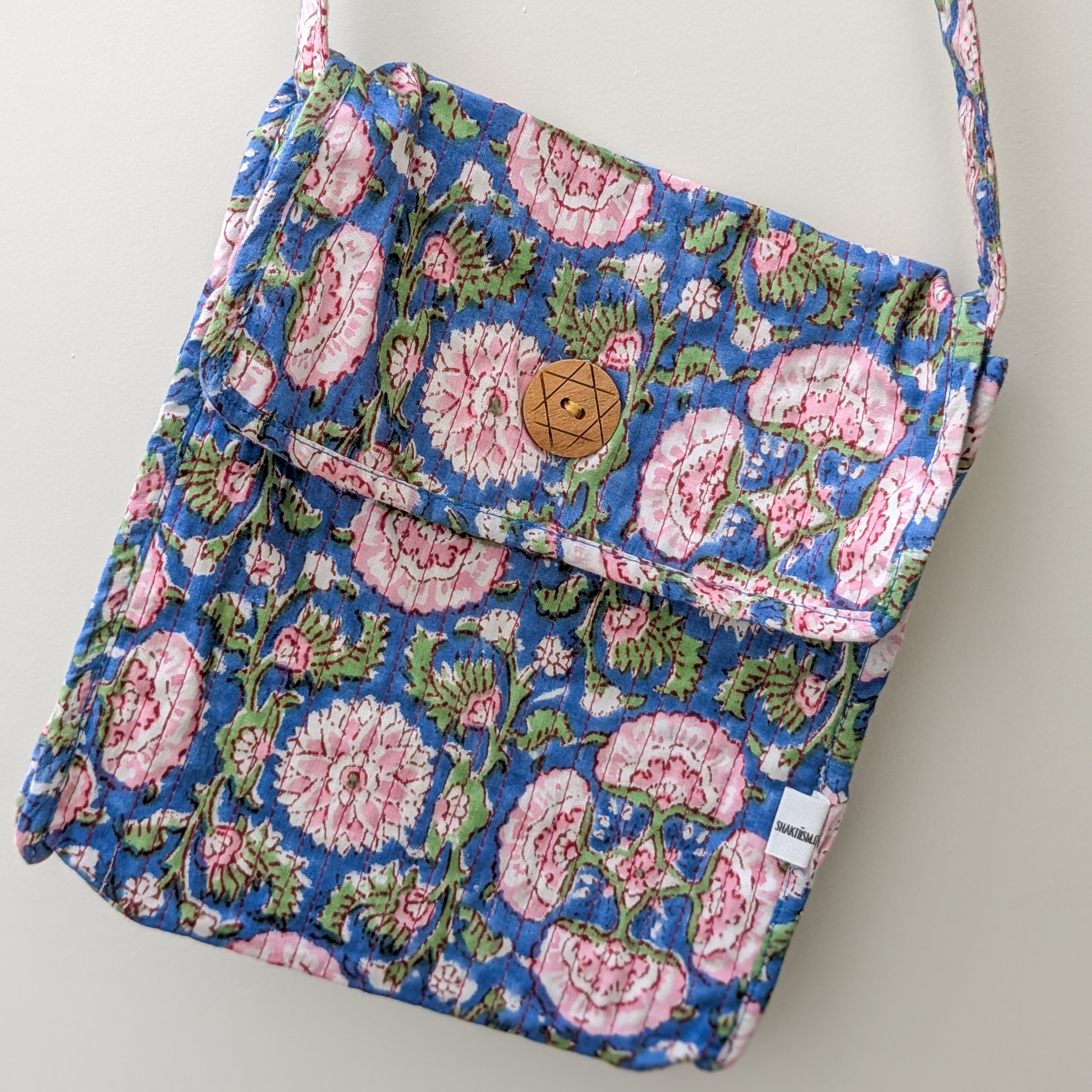 Blockprint Cotton Crossbody Bag 01