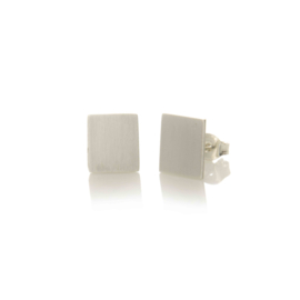 Sterling Silver Rectangle Studs