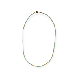 Masai Kralen Kettinkje Minty Gold