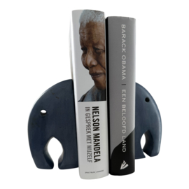 Boekensteun Olifant grijs