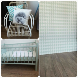Brocante ledikantje, co-sleeper en peuterbedje voor Willeke