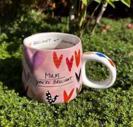 House of Disaster "Mum You're Brilliant" -  Mok - 300ml - Cadeaudoos