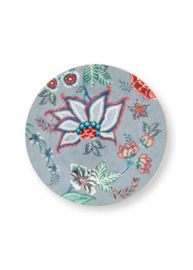 Pip studio Flower Festival gebaksbord - ⌀17 cm - Blauw