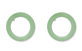 Pip Studio Lily & Lotus Light Green set van twee ontbijtborden -  ⌀23cm