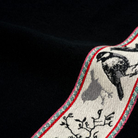 Bunzlau Castle Keukenhanddoek - zwart - Vogels