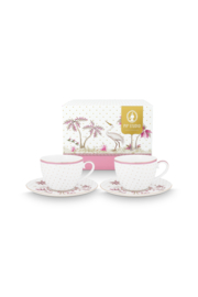 Pip Studio Jolie Dots Gold Kop & Schotel Set van 2 - 280ml