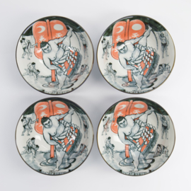Tokyo Design Asakusa Sumo Kommen set van 4