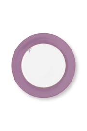 Pip Studio Lily & Lotus dinerbord ⌀26.5cm - Uni Lilac