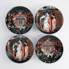 Tokyo Design Studio Asakusa Geisha Kommen set van 4